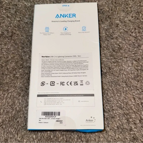 Anker Nylon USB-C to Lightning Connector - 3m - Picture 2 of 2